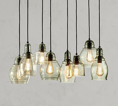 Paxton Glass 8 Multi-Light Pendant | Pottery Barn (US)
