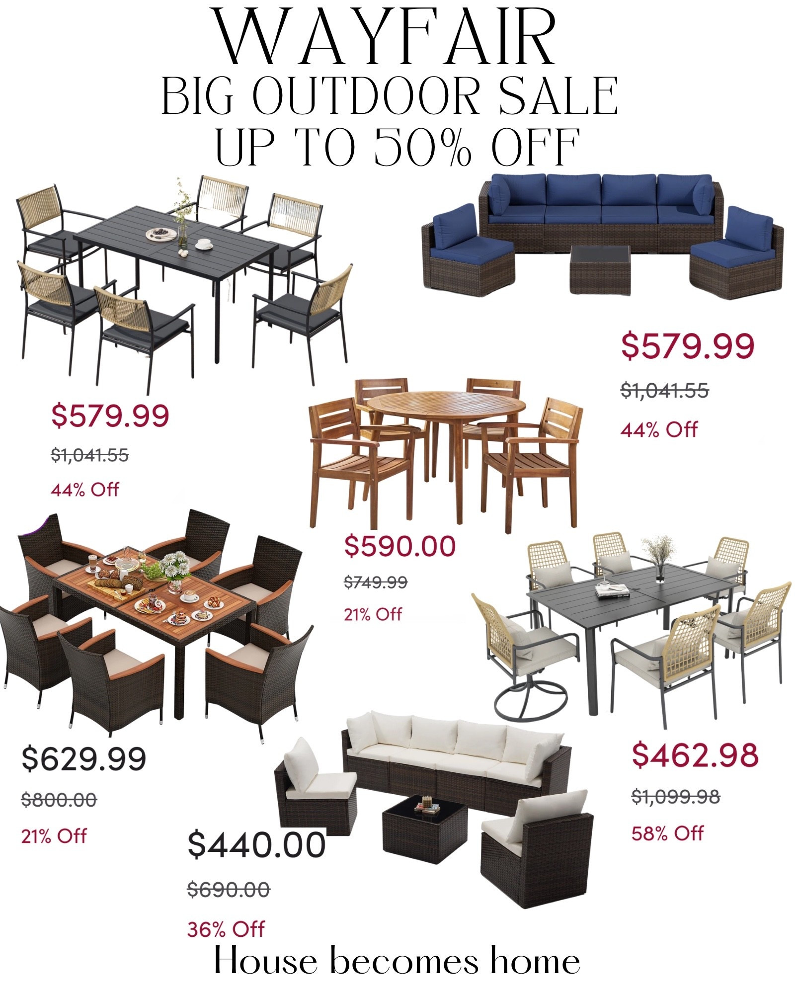 Wayfair Big Outdoor sale! Up to 50% off

#LTKSeasonal #LTKSaleAlert #LTKHome
