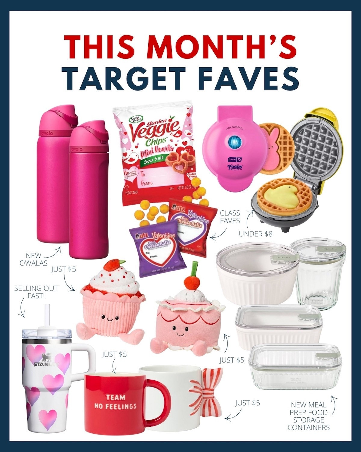 Don’t miss these Target faves if you’re a fan of Valentine’s Day! 😍 From trendy Stanley tumblers to five dollar plushies and even new exclusive food storage container containers to meet all of your 2026 meal prep goals. 💪🙌🏼 Grab them now before they’re gone!