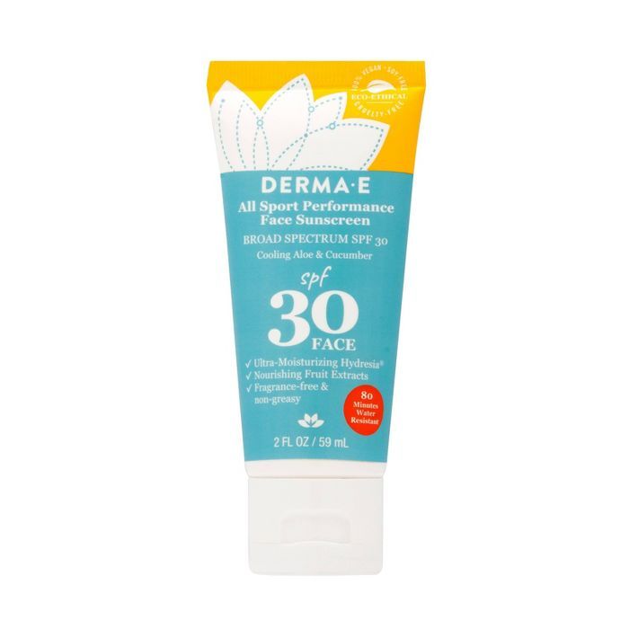 DERMA E All Sport Performance Face Sunscreen - SPF 30 - 2oz | Target