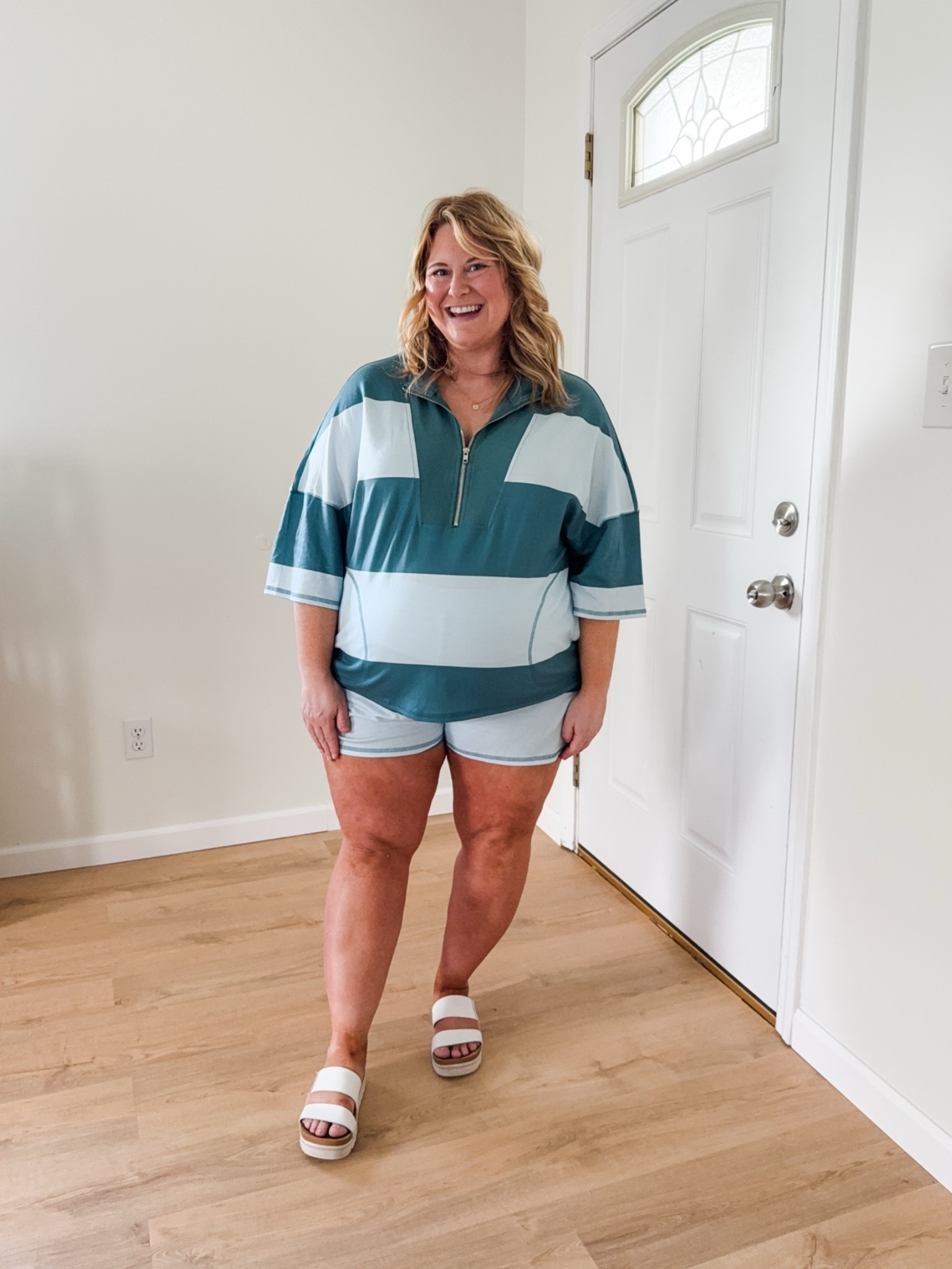 Wearing an XL in my matching set

#LTKBump #LTKMidsize #LTKSeasonal