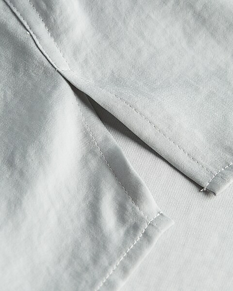 Satin Boyfriend Shirt | Express