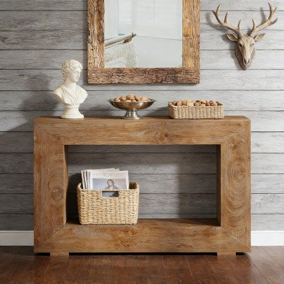 JVNOXK Modern Farmhouse Wood End Table Rustic Side Table for Living Room Entryway | Target