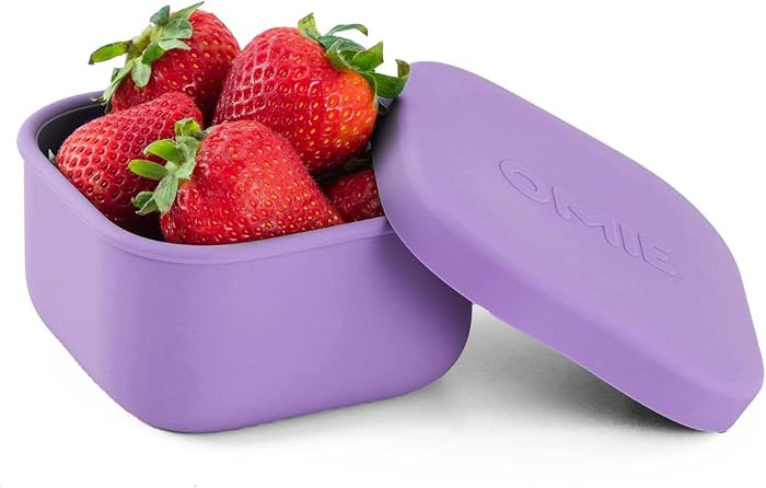 OmieBox Silicone Leakproof Snack Containers To Go, Food Storage Containers with Lid, School Lunch... | Amazon (US)