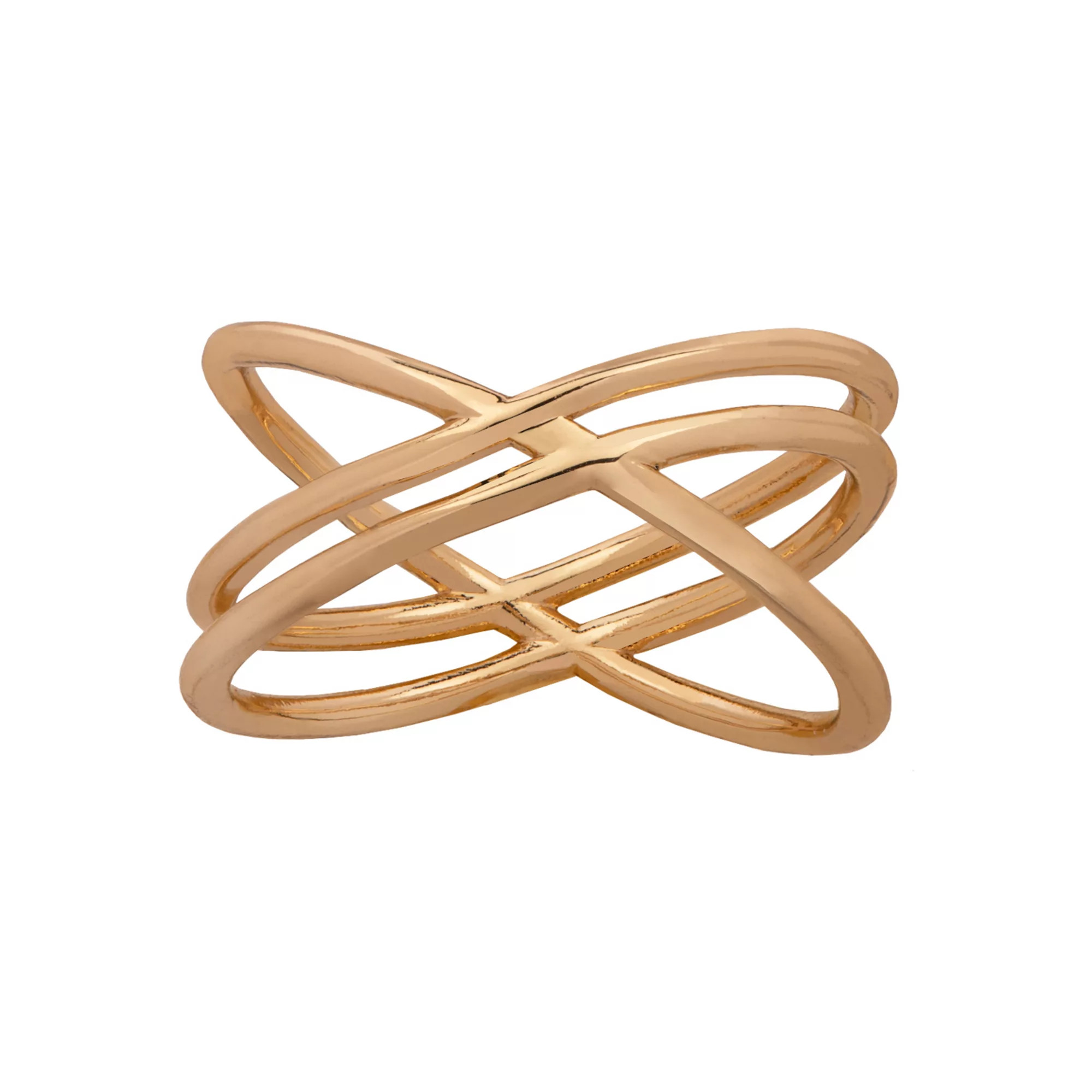 LC Lauren Conrad Nickel Free Triple Band Ring, Women's, Size: 9, Gold Tone | Kohl's