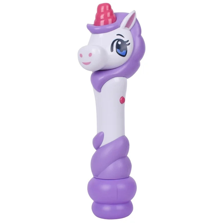 Play Day Unicorn Bubble Wand with Lights and Sounds, 4oz Solution - Unisex, Children Ages 3+ | Walmart (US)