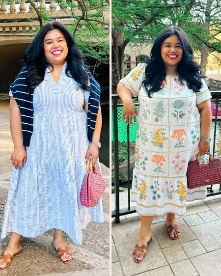 🌷 SMILES AND PEARLS TRAVEL FRIENDLY SPRING OUTFITS FROM BELK🌷 
🌷I love dresses you can just slip on and still feel put together! The floral patchwork one is from the society Social x Crown & Ivy collab and I am sooo in love with the pattern! 
🌷 I’m wearing my Hermés Oran sandals but Belk’s has a version of the sandal that I’ll link as well. 
🌷 wearing a XL and I’m 5’1.

spring outfits, spring workwear, work outfits, classic style, classic outfits, affordable workwear, affordable style, church outfit, conservative style, modest style, plus size outfits, mid size outfits, dress, wedding guest dress, wedding, travel outfit, white dress, sandals, oran sandal, vacation outfit, summer outfit, travel outfit

#LTKplussize #LTKSeasonal #LTKtravel