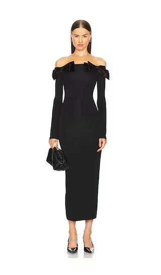 by Marianna Dinara Midi Dress in Black | Revolve Clothing (Global)