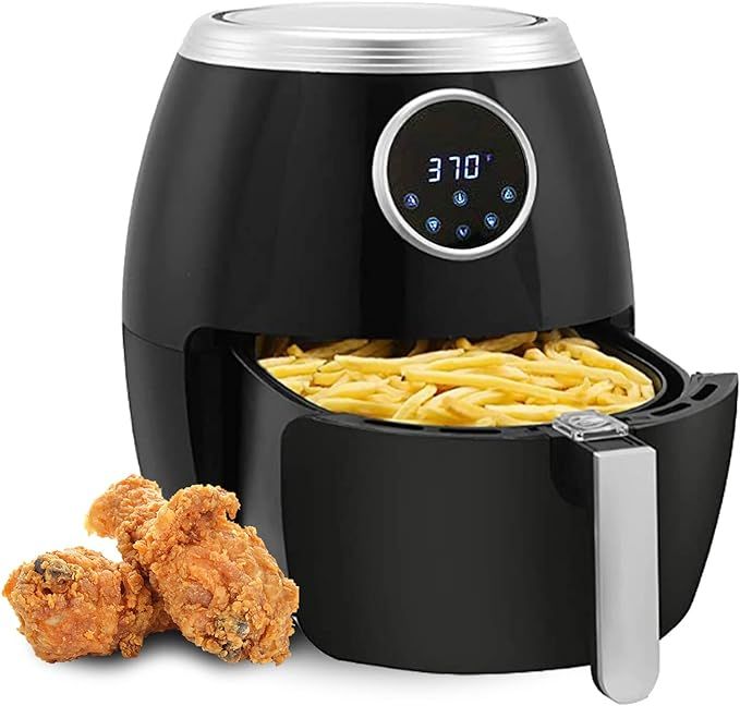 ZAFRO Electric Hot Air Fryer 6-Quart 1500 Watts, Oven Cooking with Temperature Control, Extra Hot... | Amazon (US)