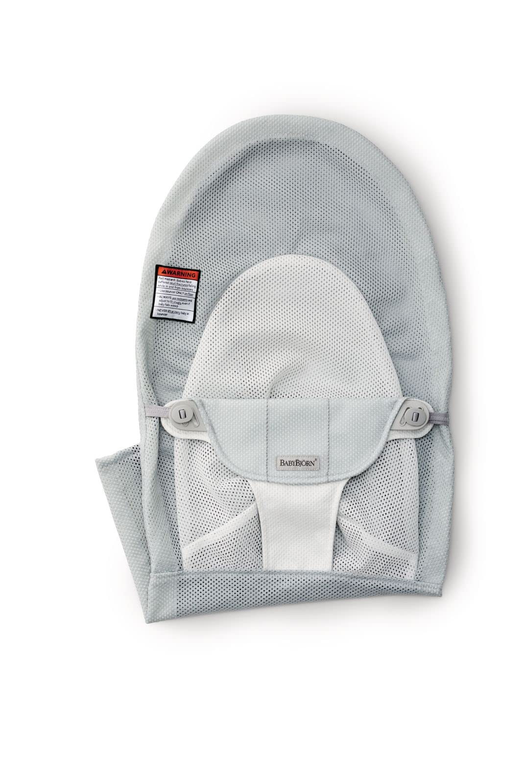 BabyBjörn Fabric Seat for Bouncer, Mesh, Silver/White | Amazon (US)