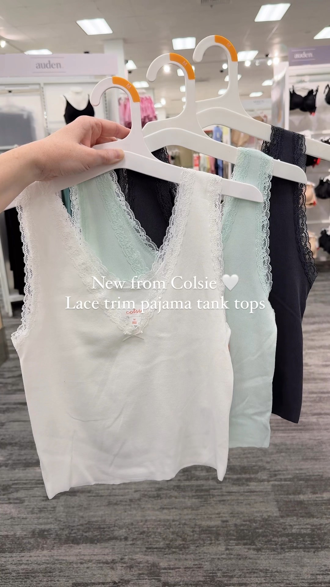 New $5 find from Colsie! Lace trim pajama tank tops 

#LTKStyleTip #LTKFindsUnder100 #LTKFindsUnder50