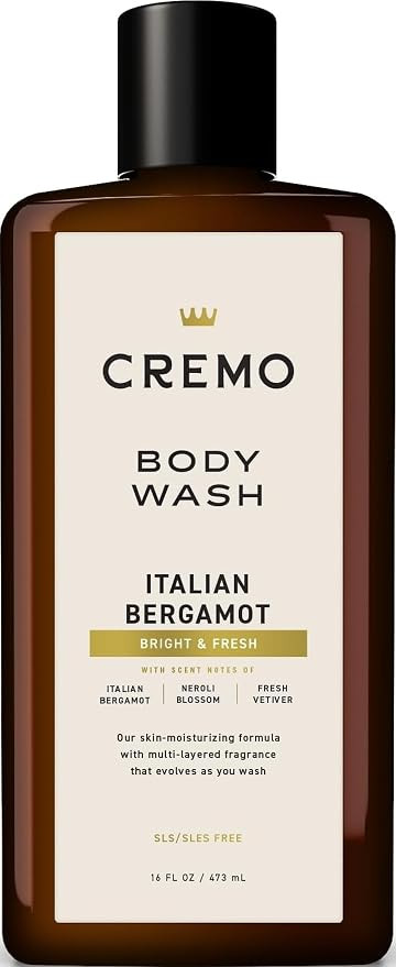 Cremo Body Wash for Men, Rich-Lathering Italian Bergamot, 16 Fl Oz | Amazon (US)