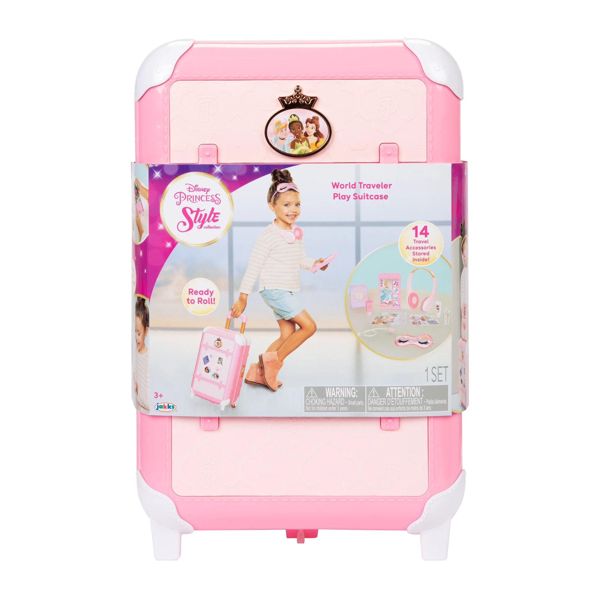Disney Princess Style Collection World Traveler Child Suitcase Playset - Walmart.com | Walmart (US)