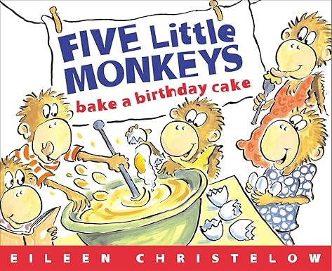 Five Little Monkeys Bake a Birthday Cake: An Original High-Energy Romp About a Secret Celebration... | Amazon (US)