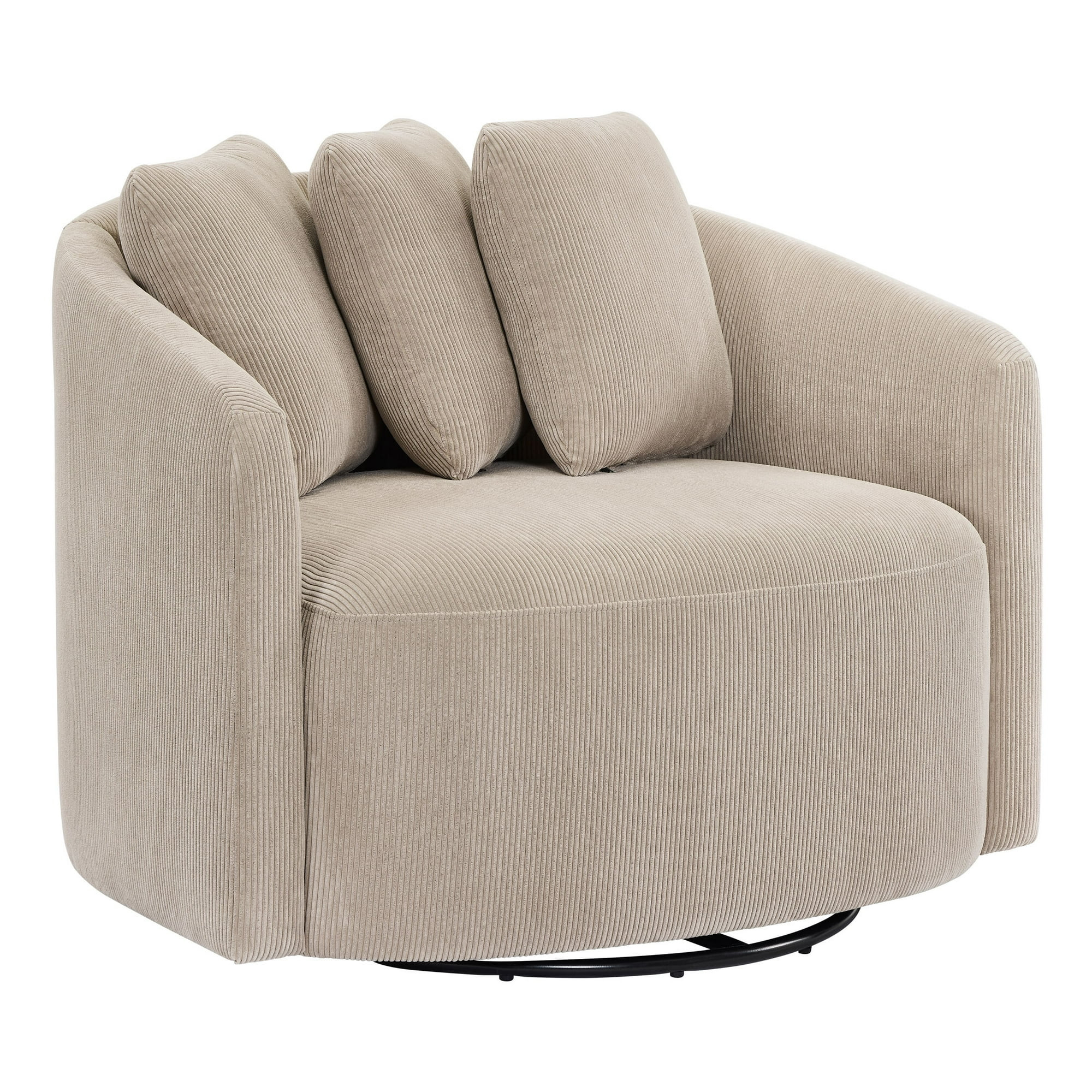 Beautiful Drew Accent Chair by Drew Barrymore, Fawn Cord | Walmart (US)