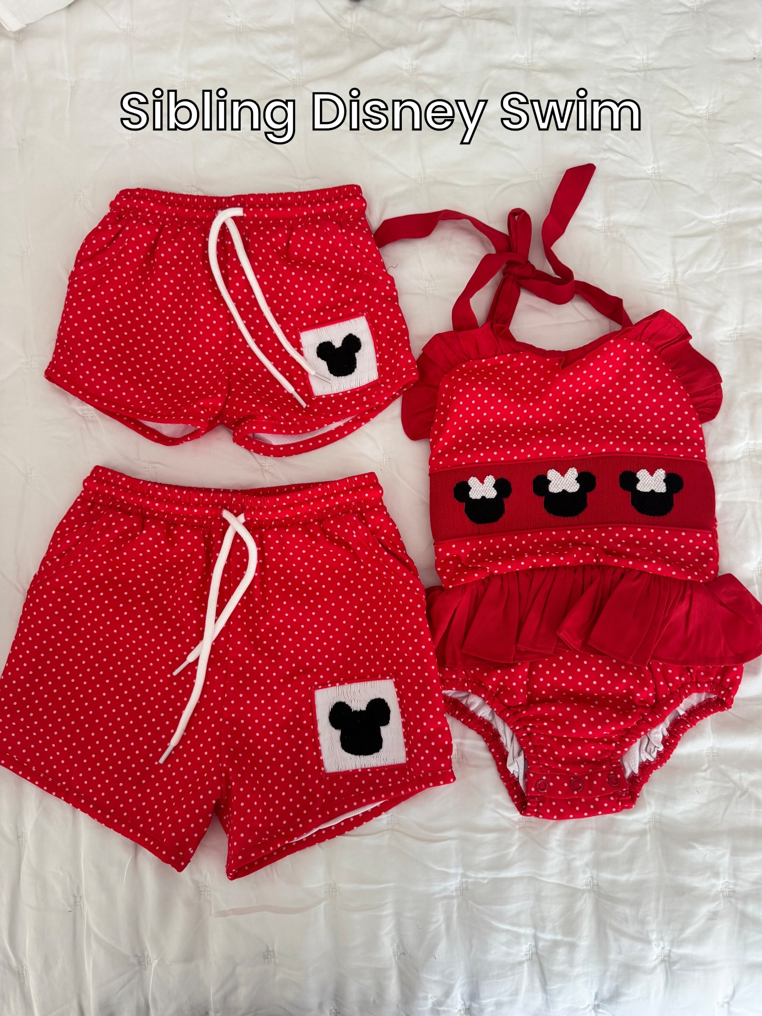 Love these matching Minnie and Mickey Disney swim suits for the kids!

#LTKTravel #LTKFamily #LTKKids