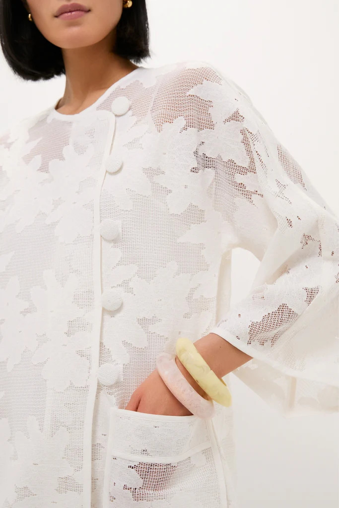 White Floral Lace Sidney Coverup | Tuckernuck (US)