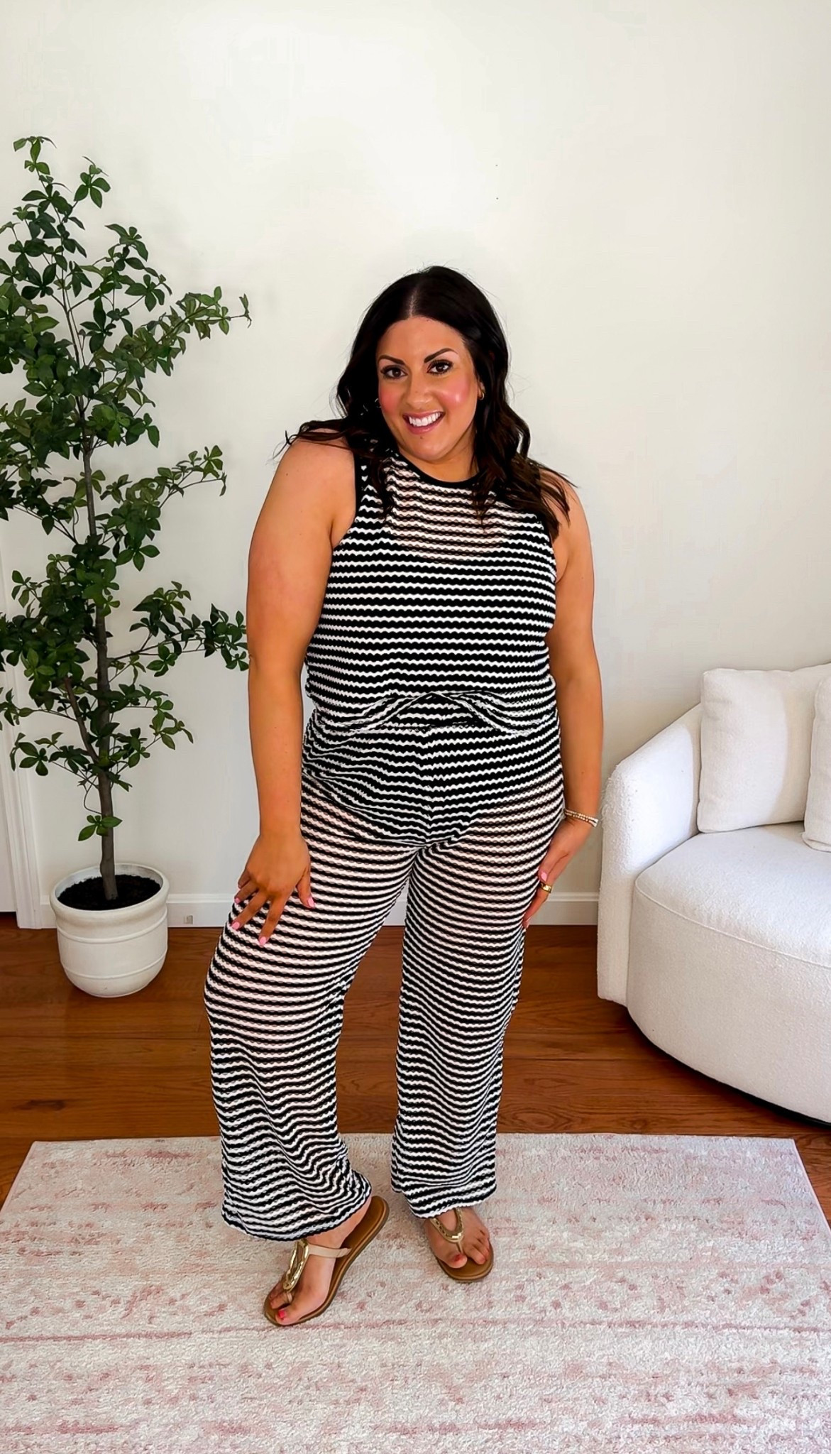 Wearing an XL in this Walmart Hunza G lookalike bathing suit and a L in the striped coverup! 

#LTKMidsize #LTKSwim #LTKFindsUnder50