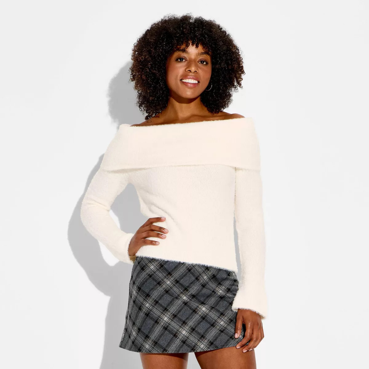 Women's Off the Shoulder Pullover Sweater - Wild Fable™ | Target