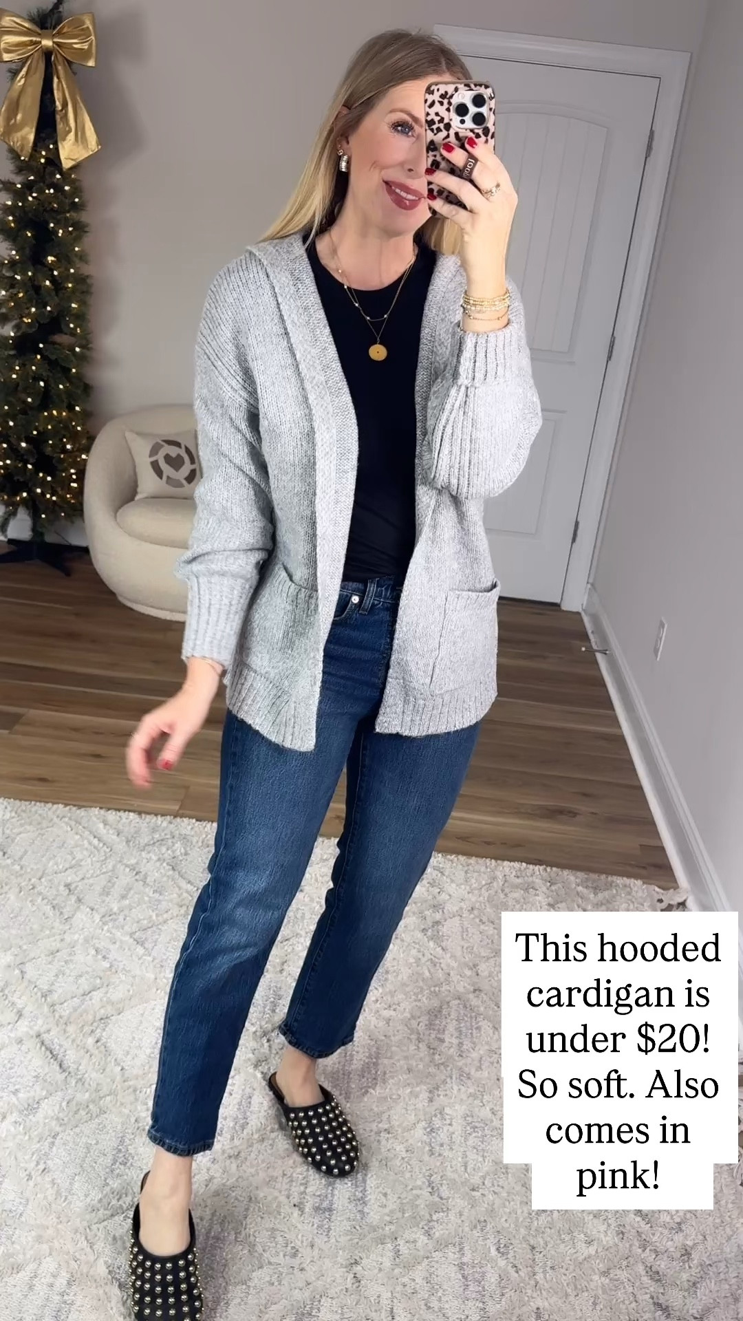 Walmart try on, grey hooded cardigan, Walmart outfit 

#LTKFindsUnder50 #LTKootd