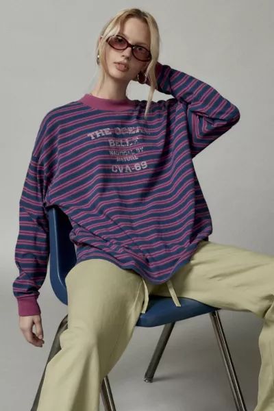 BDG Spencer Long Sleeve Nautical Graphic Tee | Urban Outfitters (US and RoW)