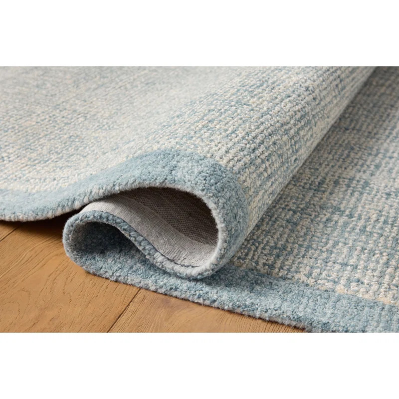 Magnolia Home by Joanna Gaines x Loloi Henley Ivory / Blue Area Rug | Wayfair North America