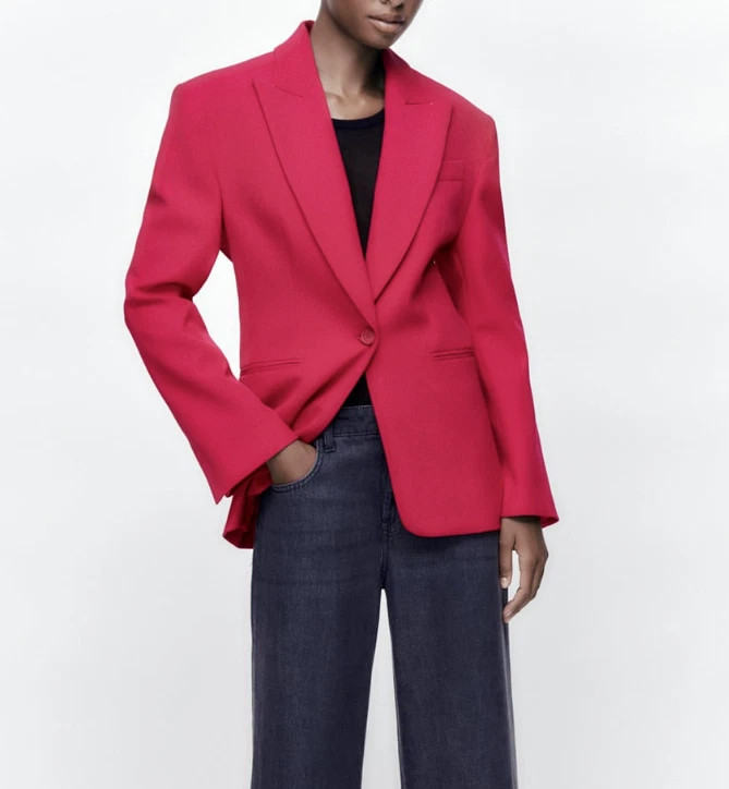 ZARA NEW WOMAN TAILORED BLAZER JACKET LIMITED EDITION FUCHSIA 8235/460 L XL  | eBay | eBay US