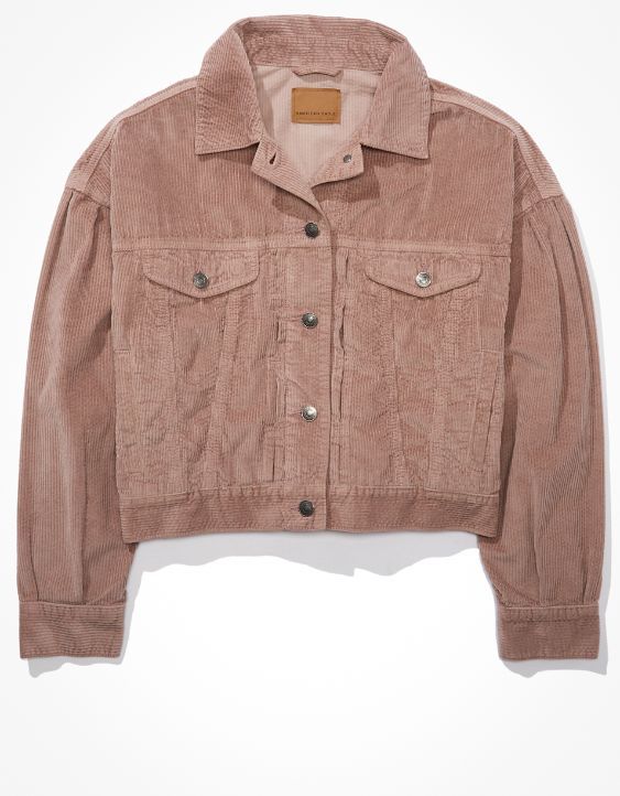 AE Cropped Corduroy Jacket | American Eagle Outfitters (US & CA)