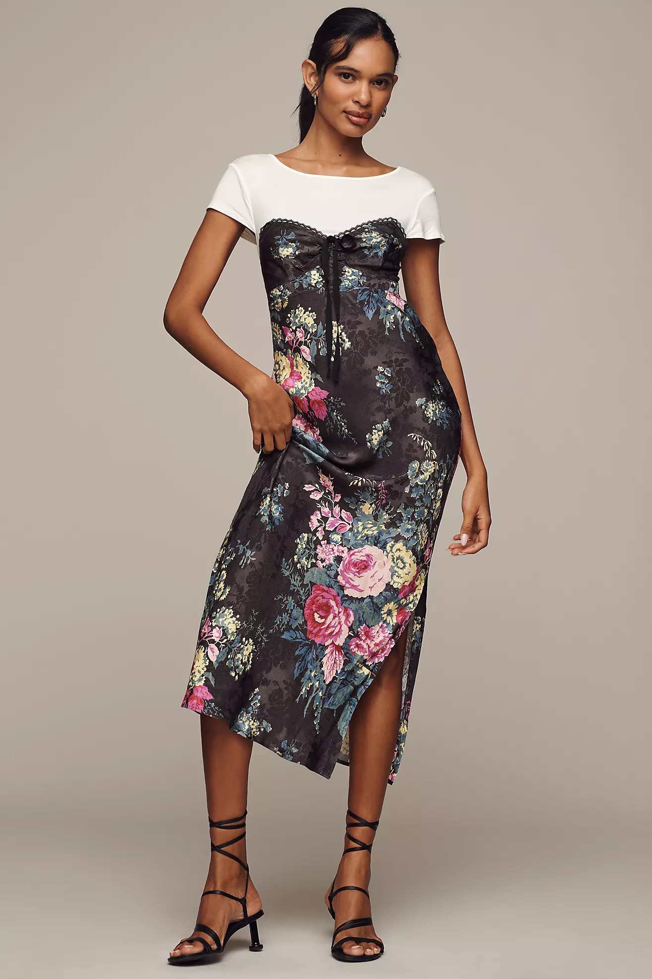 By Anthropologie Twofer Midi Slip Dress | Anthropologie (US)