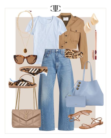 Keeping it casual and light with denim bottoms and a cute top.  

Denim, denim jeans, t-shirt, trench coat, cropped jacket, sneakers, summer outfit, casual outfit, spring outfit, summer look 

#LTKstyletip #LTKover40 #LTKswim
