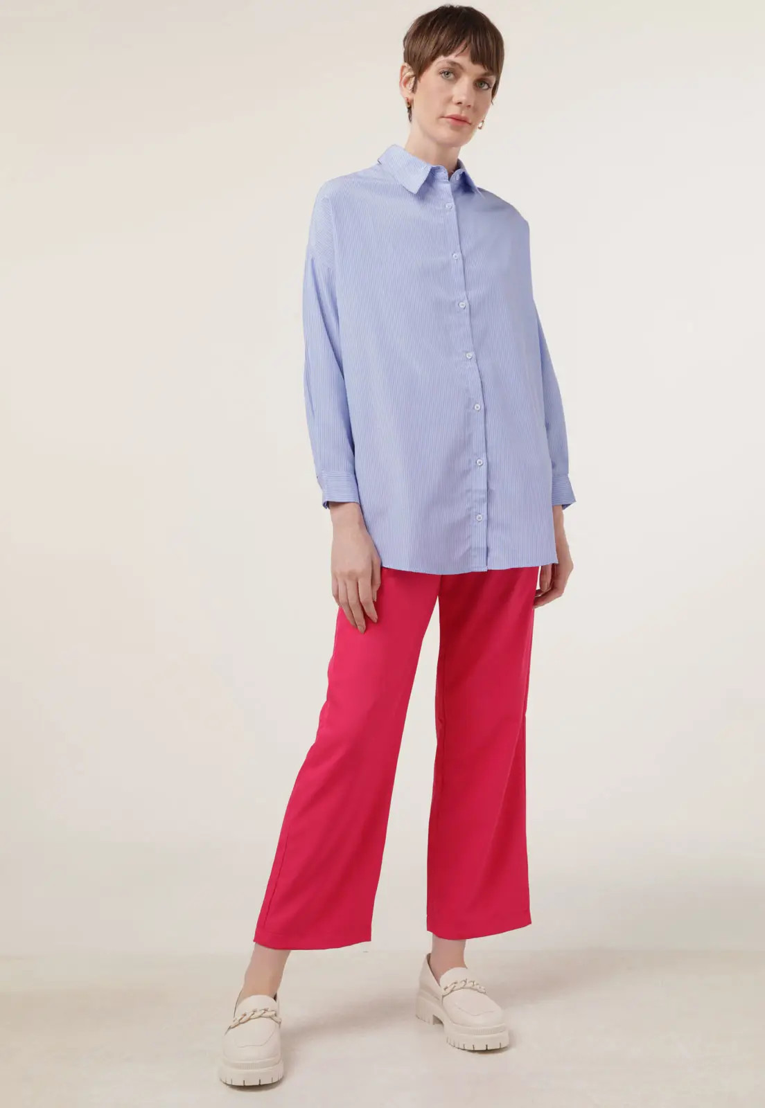 Camisa FiveBlu Oversized Azul | Dafiti (BR)