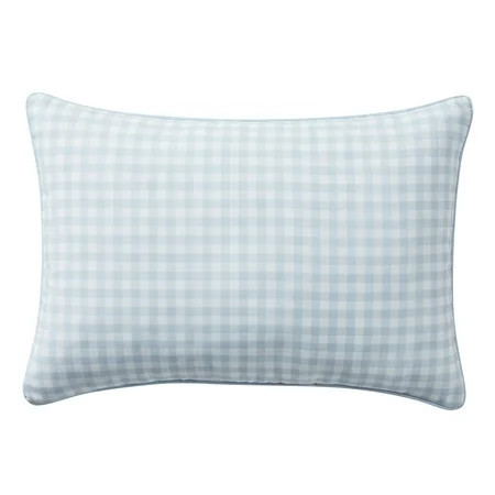 My Texas House Blue Gingham 14" x 20" Outdoor Pillow | Walmart (US)