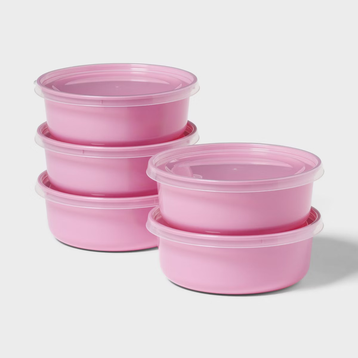 10pc (set of 5) Plastic Round Meal Prep Food Storage Container Set - Room Essentials™ | Target