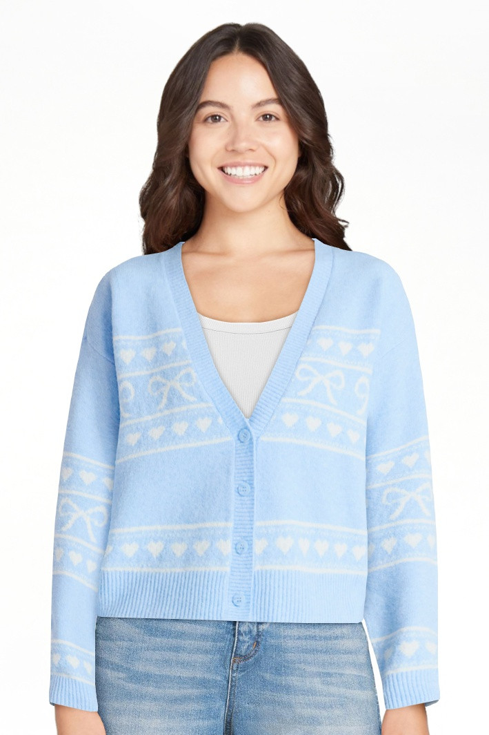 No Boundaries Button-Front Cardigan, Women's | Walmart (US)