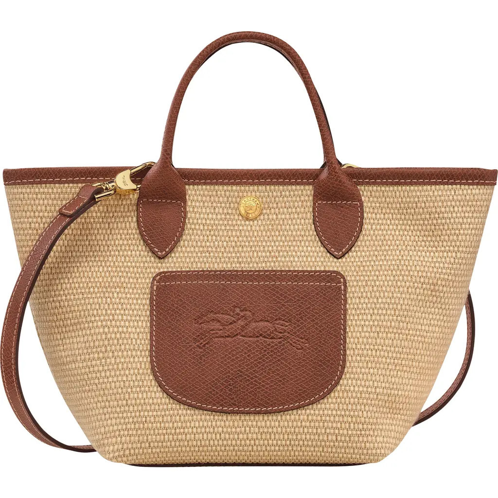 Longchamp Extra Small Le Pliage Panier Top Handle Bag in Brown at Nordstrom | Nordstrom