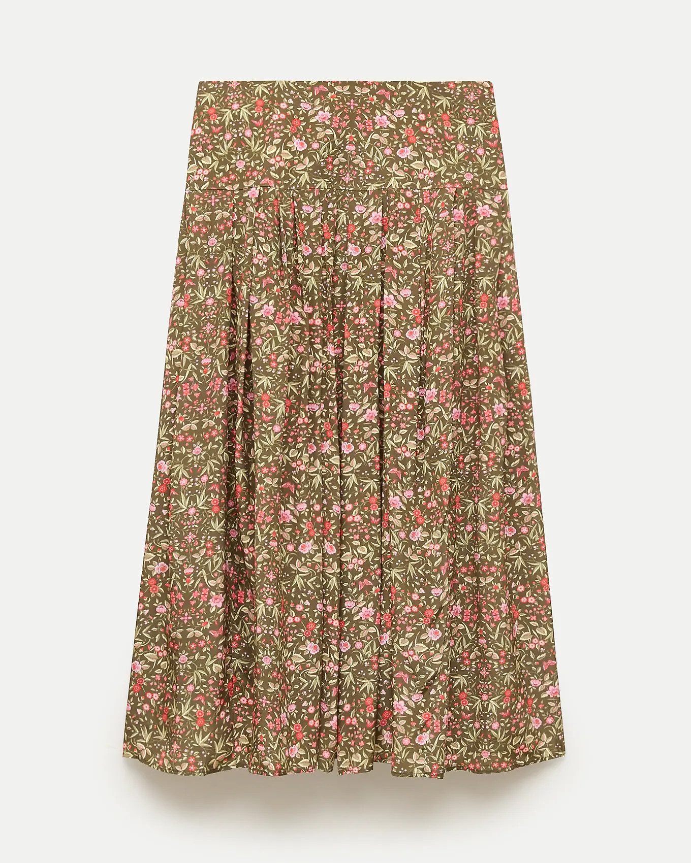 Midi skirt in Liberty\u00ae floral crepe de chine fabric | J. Crew US