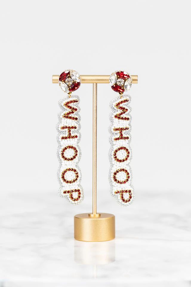 A&M Whoop Beaded Drop Earrings | Avara