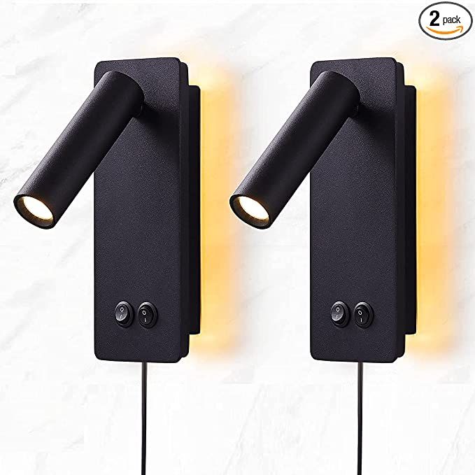 LED Wall lamp and Reading Light Two-in-one Multifunctional Wall sconces. LED Wall Lamp Plug in fo... | Amazon (US)