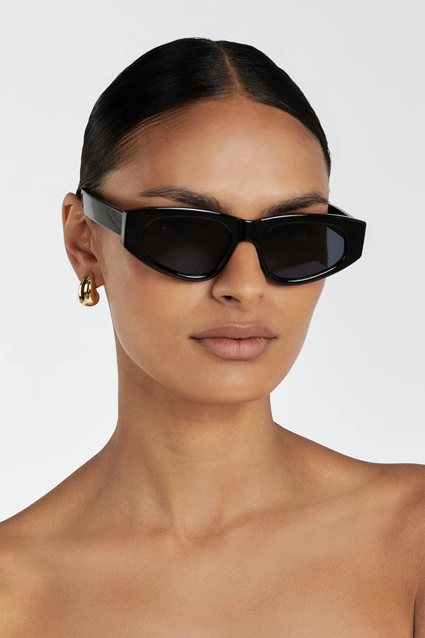 BILLY BLACK CAT EYE SUNGLASSES | DISSH