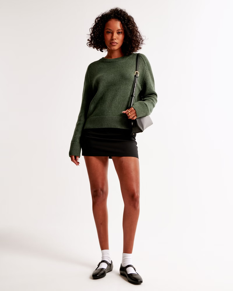 The A&F Madeline Cotton Crew Sweater | Abercrombie & Fitch (US)