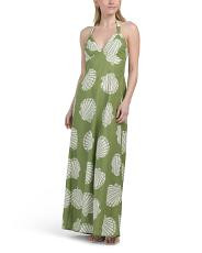 Seashell Printed Halter Neck Maxi Dress | TJ Maxx