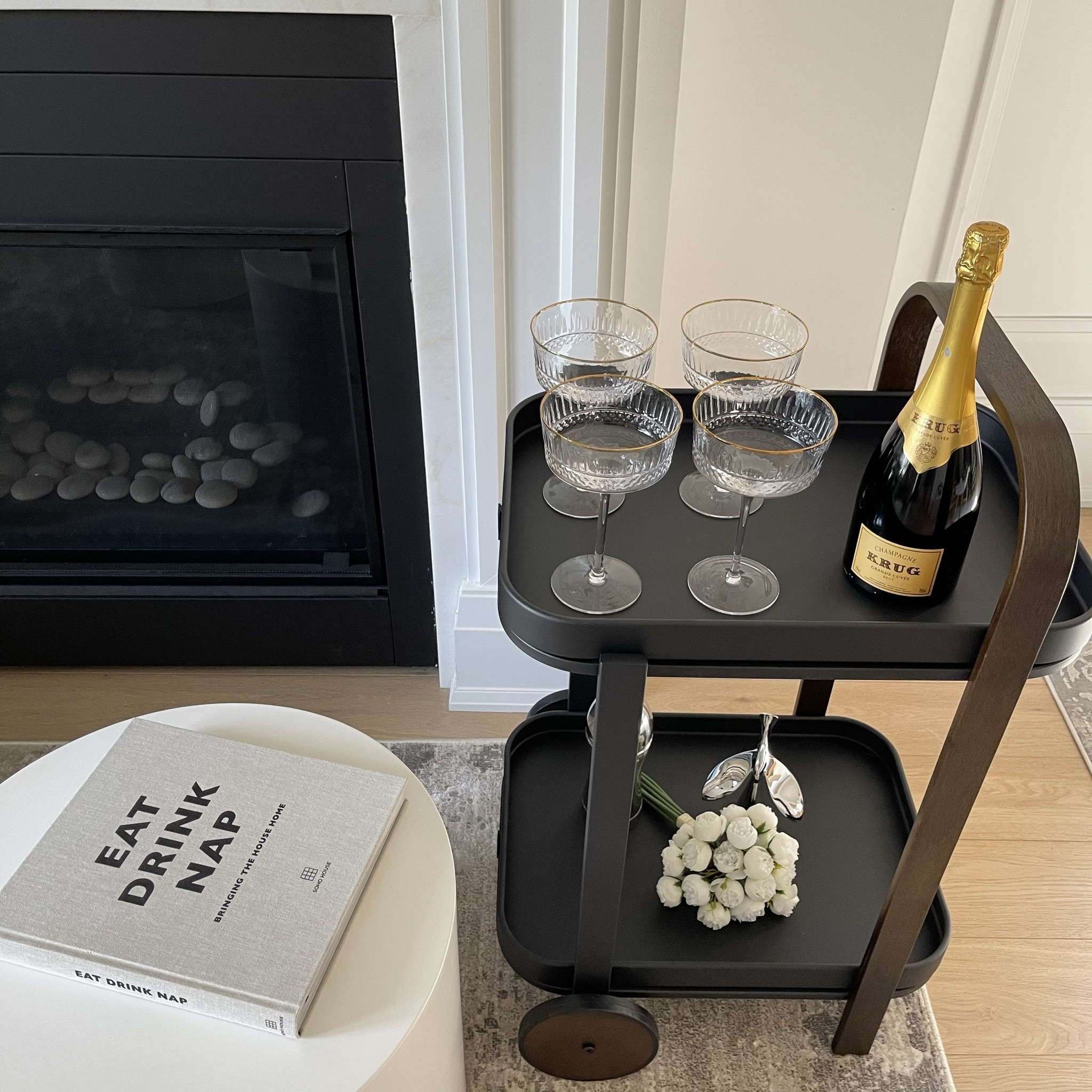 The cutest bar cart to accessories any space. Currently on sale for 20% off. #gifted 

#umbra #barcart #trolley #diningroom #entertaining

#LTKcasa #LTKsale