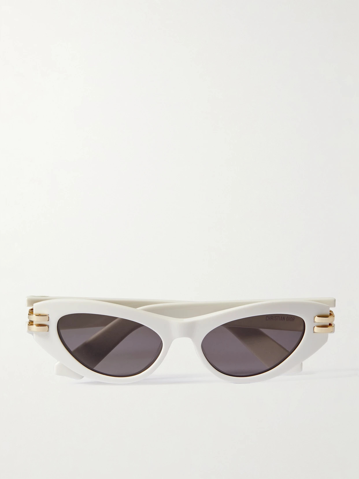DIOR Eyewear - Cdior B1u Cat-eye Acetate And Gold-tone Sunglasses - Ivory | NET-A-PORTER (US)
