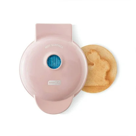 Dash Bunny 4 in Mini Waffle Maker Non Stick - Rose Bunny | Walmart (US)