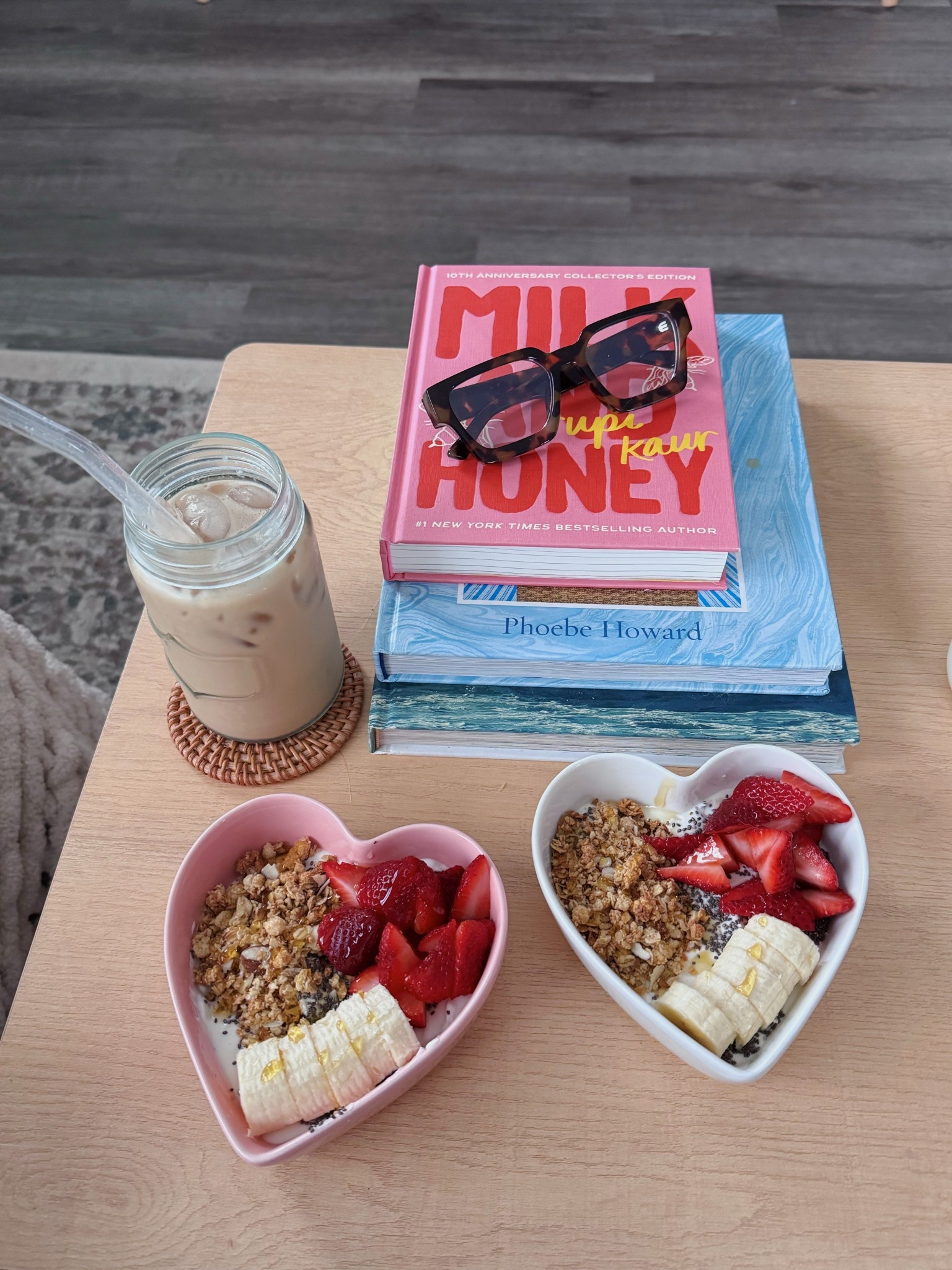 yogurt bowls and cute coffee table vibes 🌷⭐️