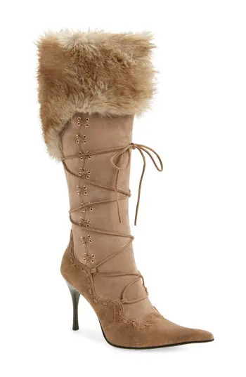 Jeffrey Campbell Verbier Knee High Boot in Beige Combo at Nordstrom Rack, Size 8.5 | Nordstrom Rack