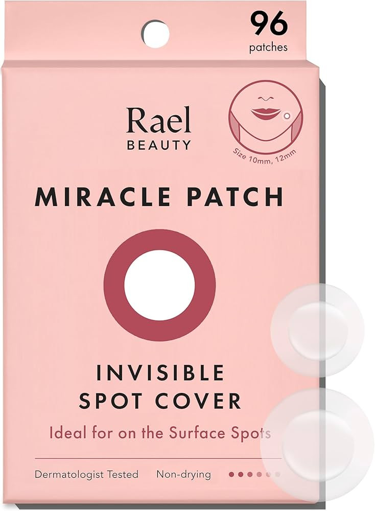 Rael Pimple Patches, Miracle Invisible Spot Cover - Hydrocolloid Acne Patch for Face, Blemishes, ... | Amazon (US)
