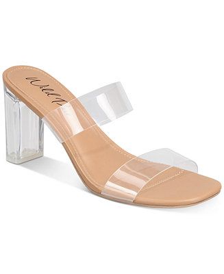 Wild Pair Zandria Two-Piece Clear Vinyl Dress Sandals, Created for Macy's & Reviews - Sandals - S... | Macys (US)