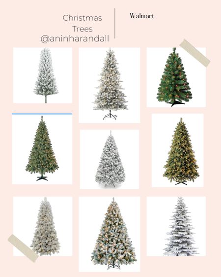 Walmart Christmas trees, holiday dress, prelit tree, flocked tree, affordable 

#LTKSeasonal #LTKHoliday #LTKhome