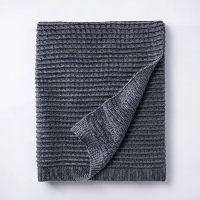 Rib Knit Throw Blanket - Threshold™ designed with Studio McGee | Target